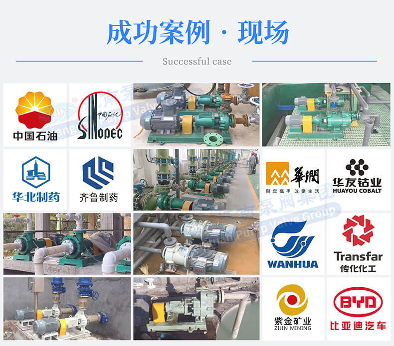 DCQB襯氟磁力泵成功案例